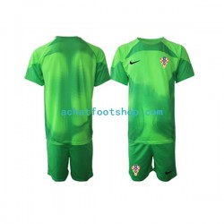Maillot Croatie Gardien Extérieur Tenue pour Enfant Coupe du Monde 2022 Manche Courte Maillot Croatie Gardien Extérieur Tenue pour Enfant Coupe du Monde 2022 Manche Courte