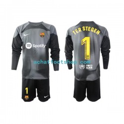 Maillot FC Barcelone Ter Stegen 1 Gardien Extérieur Tenue pour Enfant 2022-2023 Manche Longue Maillot FC Barcelone Ter Stegen 1 Gardien Extérieur Tenue pour Enfant 2022-2023 Manche Longue