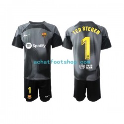 Maillot FC Barcelone Ter Stegen 1 Gardien Extérieur Tenue pour Enfant 2022-2023 Manche Courte Maillot FC Barcelone Ter Stegen 1 Gardien Extérieur Tenue pour Enfant 2022-2023 Manche Courte