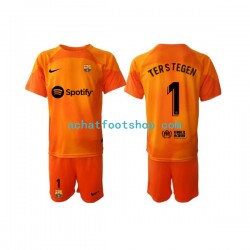 Maillot FC Barcelone Ter Stegen 1 Gardien 3ème Tenue pour Enfant 2022-2023 Manche Courte Maillot FC Barcelone Ter Stegen 1 Gardien 3ème Tenue pour Enfant 2022-2023 Manche Courte