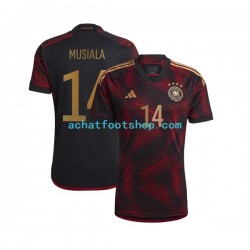 Maillot Allemagne Musiala 14 Extérieur Tenue pour Homme Coupe du Monde 2022 Manche Courte Maillot Allemagne Musiala 14 Extérieur Tenue pour Homme Coupe du Monde 2022 Manche Courte