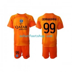 Maillot Paris Saint-Germain Donnarumma 99 Gardien Extérieur Tenue pour Enfant 2022-2023 Manche Courte