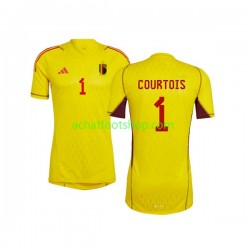 Maillot Belgique Courtois 1 Gardien Extérieur Tenue pour Homme Coupe du Monde 2022 Manche Courte Maillot Belgique Courtois 1 Gardien Extérieur Tenue pour Homme Coupe du Monde 2022 Manche Courte