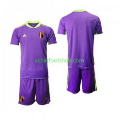 Maillot Belgique Courtois 1 Gardien Extérieur Tenue pour Enfant 2021-2022 Manche Courte Maillot Belgique Courtois 1 Gardien Extérieur Tenue pour Enfant 2021-2022 Manche Courte