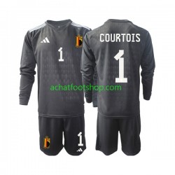 Maillot Belgique Courtois 1 Gardien Extérieur Tenue pour Enfant 2022 Manche Longue Maillot Belgique Courtois 1 Gardien Extérieur Tenue pour Enfant 2022 Manche Longue