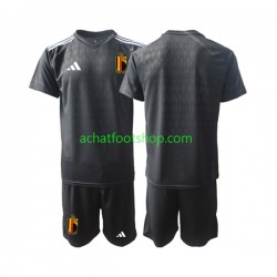 Maillot Belgique Courtois 1 Gardien Extérieur Tenue pour Enfant 2022 Manche Courte Maillot Belgique Courtois 1 Gardien Extérieur Tenue pour Enfant 2022 Manche Courte