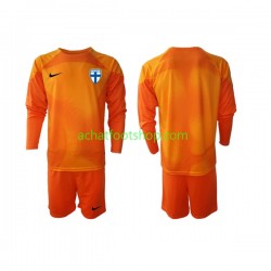 Maillot Finlande Gardien Domicile Tenue pour Enfant 2022-2023 Manche Longue Maillot Finlande Gardien Domicile Tenue pour Enfant 2022-2023 Manche Longue