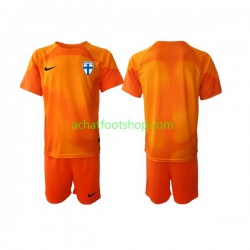 Maillot Finlande Gardien Domicile Tenue pour Enfant 2022-2023 Manche Courte Maillot Finlande Gardien Domicile Tenue pour Enfant 2022-2023 Manche Courte