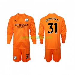 Maillot Manchester City Ederson M 31 Gardien 3ème Tenue pour Enfant 2022-2023 Manche Longue