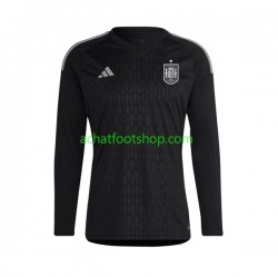 Maillot Espagne Gardien Domicile Tenue pour Homme 2022 Manche Longue