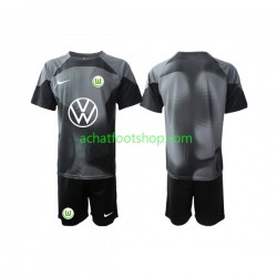 Maillot VfL Wolfsburg Gardien Domicile Tenue pour Enfant 2022-2023 Manche Courte