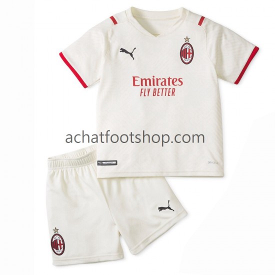 Maillot AC Milan Extérieur Tenue pour Enfant 2021-2022 Manche Courte Maillot AC Milan Extérieur Tenue pour Enfant 2021-2022 Manche Courte