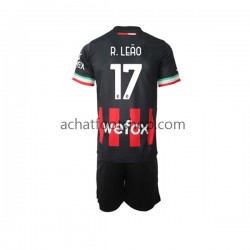 Maillot AC Milan Rafael Leao 17 Domicile Tenue pour Enfant 2022-2023 Manche Courte Maillot AC Milan Rafael Leao 17 Domicile Tenue pour Enfant 2022-2023 Manche Courte