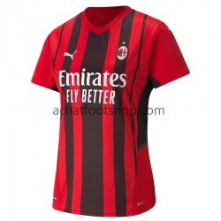Maillot AC Milan Domicile Tenue pour Femme 2021-2022 Manche Courte