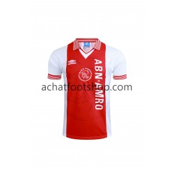 Maillot Ajax Amsterdam Rétro Domicile Tenue pour Homme 1994-1995 Manche Courte