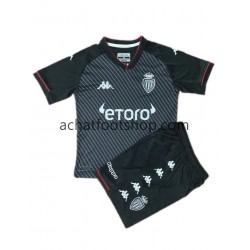 Maillot AS Monaco Extérieur Tenue pour Enfant 2021-2022 Manche Courte