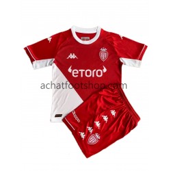 Maillot AS Monaco Domicile Tenue pour Enfant 2021-2022 Manche Courte