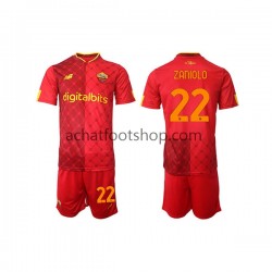 Maillot AS Rome Nicolo Zaniolo 22 Domicile Tenue pour Enfant 2022-2023 Manche Courte