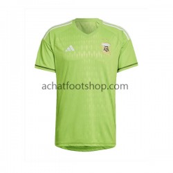 Maillot Argentine Gardien Extérieur Tenue pour Homme Coupe du Monde 2022 Manche Courte