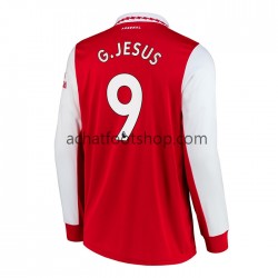 Maillot Arsenal Gabriel Jesus 9 Domicile Tenue pour Homme 2022-2023 Manche Longue