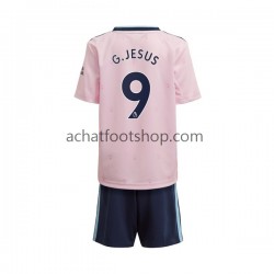 Maillot Arsenal Gabriel Jesus 9 3ème Tenue pour Enfant 2022-2023 Manche Courte