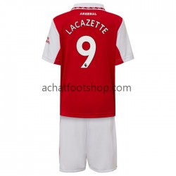 Maillot Arsenal Lacazette 9 Domicile Tenue pour Enfant 2022-2023 Manche Courte