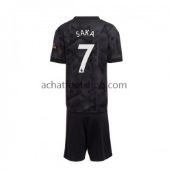 Maillot Arsenal Saka 7 Extérieur Tenue pour Enfant 2022-2023 Manche Courte