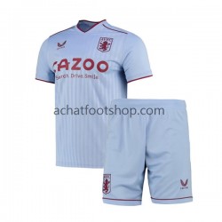 Maillot Aston Villa Extérieur Tenue pour Enfant 2022-2023 Manche Courte