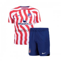 Maillot Atlético Madrid Domicile Tenue pour Enfant 2022-2023 Manche Courte