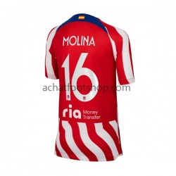 Maillot Atlético Madrid Nahuel Molina 16 Domicile Tenue pour Homme 2022-2023 Manche Courte
