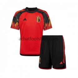 Maillot Belgique Domicile Tenue pour Enfant Coupe du Monde 2022 Manche Courte Maillot Belgique Domicile Tenue pour Enfant Coupe du Monde 2022 Manche Courte