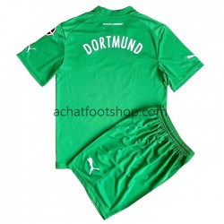 Maillot Borussia Dortmund Gardien Extérieur Tenue pour Enfant 2022-2023 Manche Courte