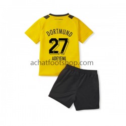 Maillot Borussia Dortmund Karim Adeyemi 27 Domicile Tenue pour Enfant 2022-2023 Manche Courte