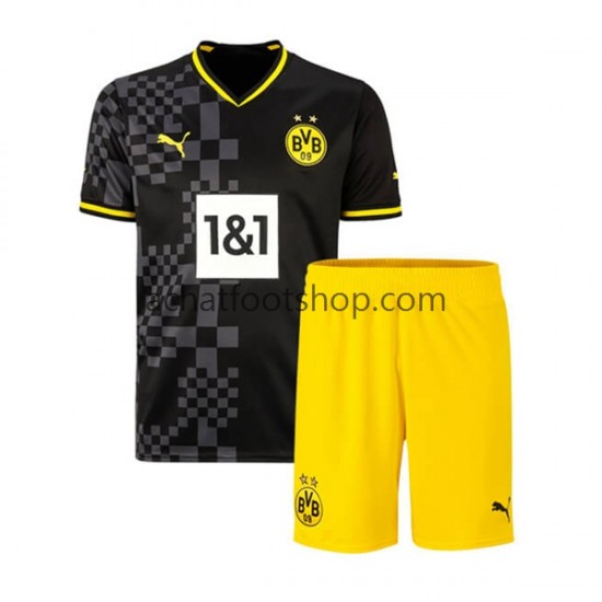 Maillot Borussia Dortmund Extérieur Tenue pour Enfant 2022-2023 Manche Courte Maillot Borussia Dortmund Extérieur Tenue pour Enfant 2022-2023 Manche Courte
