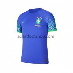 Maillot Brésil Extérieur Tenue pour Homme Coupe du Monde 2022 Manche Courte