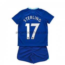Maillot Chelsea Raheem Sterling 17 Domicile Tenue pour Enfant 2022-2023 Manche Courte