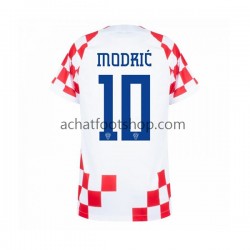 Maillot Croatie Modrić 10 Domicile Tenue pour Homme Coupe du Monde 2022 Manche Courte