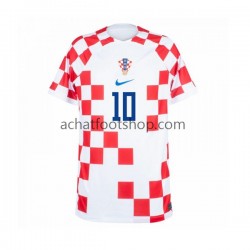 Maillot Croatie Modrić 10 Domicile Tenue pour Homme Coupe du Monde 2022 Manche Courte