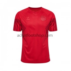 Maillot Danemark Domicile Tenue pour Homme Coupe du Monde 2022 Manche Courte