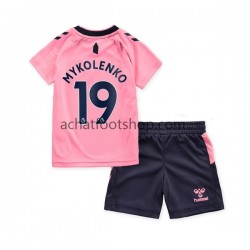 Maillot Everton Mykolenko 19 Extérieur Tenue pour Enfant 2022-2023 Manche Courte