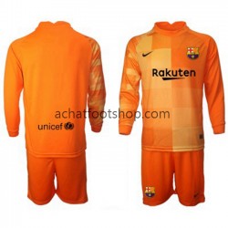Maillot FC Barcelone Gardien Domicile Tenue pour Enfant 2021-2022 Manche Longue