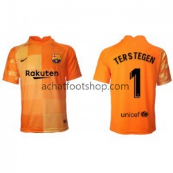 Maillot FC Barcelone Ter Stegen 1 Gardien Domicile Tenue pour Homme 2021-2022 Manche Courte Maillot FC Barcelone Ter Stegen 1 Gardien Domicile Tenue pour Homme 2021-2022 Manche Courte