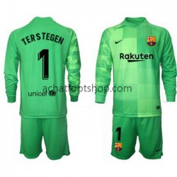 Maillot FC Barcelone Ter Stegen 1 Gardien 3ème Tenue pour Enfant 2021-2022 Manche Longue Maillot FC Barcelone Ter Stegen 1 Gardien 3ème Tenue pour Enfant 2021-2022 Manche Longue