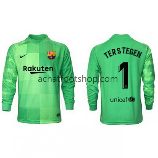 Maillot FC Barcelone Ter Stegen 1 Gardien 3ème Tenue pour Homme 2021-2022 Manche Longue Maillot FC Barcelone Ter Stegen 1 Gardien 3ème Tenue pour Homme 2021-2022 Manche Longue