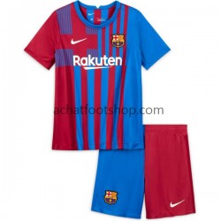 Maillot FC Barcelone Domicile Tenue pour Enfant 2021-2022 Manche Courte