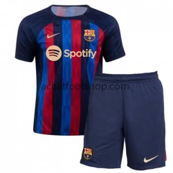 Maillot FC Barcelone Domicile Tenue pour Enfant 2022-2023 Manche Courte