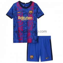 Maillot FC Barcelone 3ème Tenue pour Enfant 2021-2022 Manche Courte