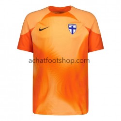 Maillot Finlande Gardien Domicile Tenue pour Homme 2022 Manche Courte Maillot Finlande Gardien Domicile Tenue pour Homme 2022 Manche Courte