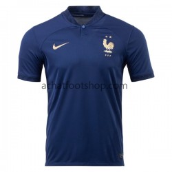 Maillot France Domicile Tenue pour Homme Coupe du Monde 2022 Manche Courte