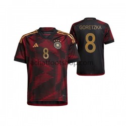 Maillot Allemagne Leon Goretzka 8 Extérieur Tenue pour Homme Coupe du Monde 2022 Manche Courte Maillot Allemagne Leon Goretzka 8 Extérieur Tenue pour Homme Coupe du Monde 2022 Manche Courte